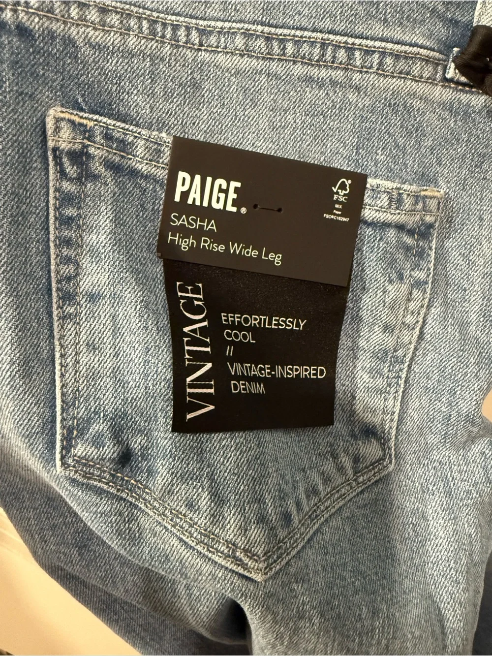 PAIGE Sasha High Rise Wide Leg Jeans - Picture 4 of 5